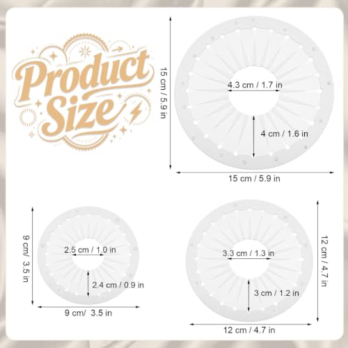 LALAFINA 3pcs Rosette Maker Set for Ribbon Pleating and Bow Crafts