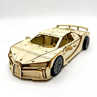 Adult 3D Wooden Sports Car Puzzle Set - style: Sports car