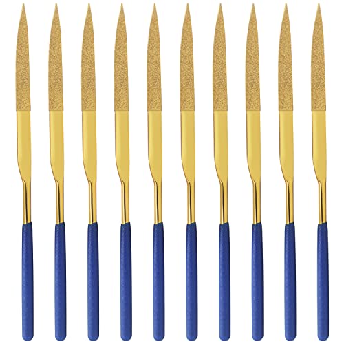 10 Pcs Diamond Needle File, 3x140mm, Cutter Point, 150 Grit