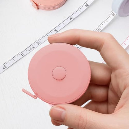 Soft Tape Measure for Body Fabric Sewing Tailor Cloth Knitting Craft Measurements, 59 Inch Portable Measuring Tool, Pink - color: Pink