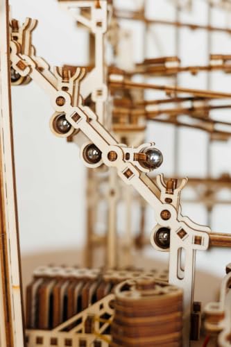 Wood Trick Spiral Wooden Marble Run 3D Wooden Puzzles for Adults to Build