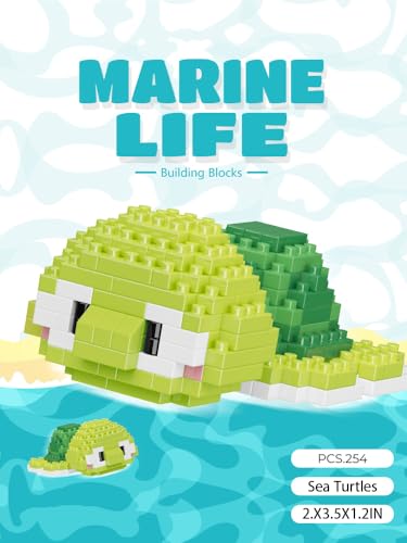 Sea Turtles Cute Sea Animals Creature Building Toy Marine Life - style: Sea Turtles