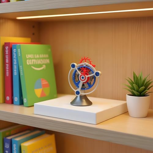 MagicTech 3D Printing Flywheel Model Material DIY Handicraft Mechanical Clock Imitation Toy JY08 - size: 2.7 x 1.8 x 3.9 Inch