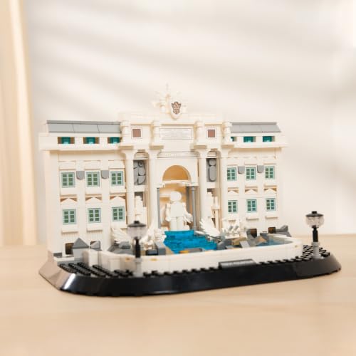 Oichy Architecture Building Toy Roman Landmark Trevi Fountain Building Set - color: Trevi Fountain Set