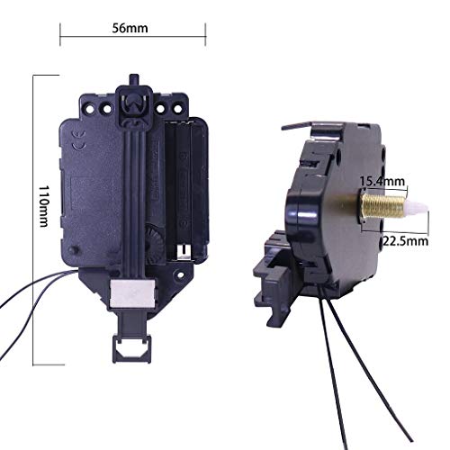 LOVIVER DIY Mechanism Pendulum Movements Replacement Kits W/Chime Music Box Wall Clock Parts