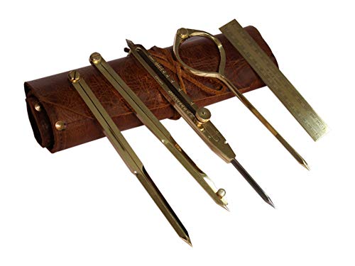Proportional Divider Set of 5, Full Brass 8" Navigation Dividers