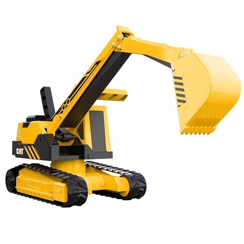 CAT Construction Toys, CAT Steel Construction Excavator - Heavy-Duty & Durable - Ergonomic Handles 3+ Years - Dig & Haul Dirt All Day Long! - style: Cat Steel Excavator
