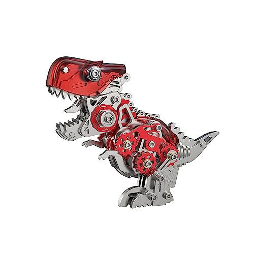 FILASLFT 3D Metal Puzzles for Adults,Dinosaur Model Tyrannosaurus Rex - color: B6-tyrannosaurus Rex-red