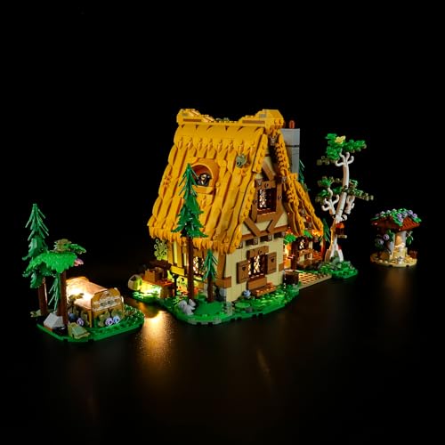 LIGHTAILING Light for Lego-43242 Snow White and The Seven Dwarfs' Cottage - Led Lighting Kit Compatible with Lego Building Blocks Model - NOT Included The Model Set - style: (Only Light) 43242 Snow White and the Seven Dwarfs' Cottage