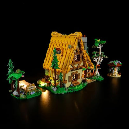 LIGHTAILING Light for Lego-43242 Snow White and The Seven Dwarfs' Cottage - Led Lighting Kit Compatible with Lego Building Blocks Model - NOT Included The Model Set - style: (Only Light) 43242 Snow White and the Seven Dwarfs' Cottage