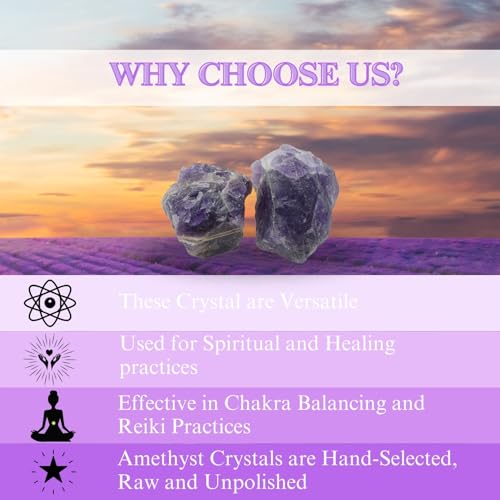 Crystals, Rocks, Jade, Crystals and Healing Stones, Witchcraft Supplies, Healing Crystals, Stones, Healing Stones, Rock Collection, Agate, Raw Stones (Amethyst, 2 Pcs) - color: Amethyst