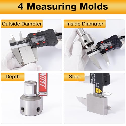 Digital Caliper 6 inch, Stainless Steel Vernier Micrometer - color: Stainless Steel