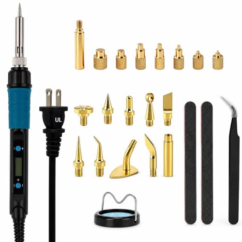 23-in-1 3D Printer Smoothing Tool Kit with Safer Digital Soldering Iron