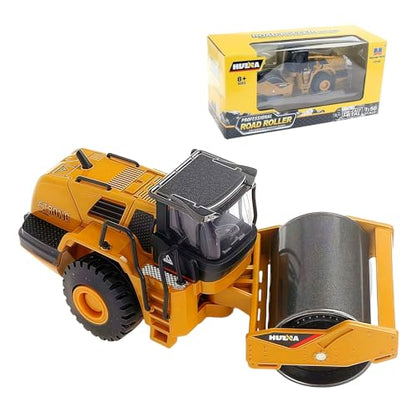 Gemini&Genius Rigid Road Roller, Steamroller Construction Site Vehicle Toys - color: 1:60 Road Roller