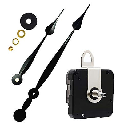 TIKROUND Youngtown 12888 High Torque Quartz Clock Movement Replacement Parts with 235 mm / 9.25 Inch Long Spade Hands - size: Total minute hand length 9.25 inch