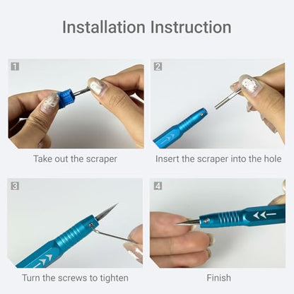 2-Piece Model Scriber Set, Scribing Needle & Triangular Scraper
