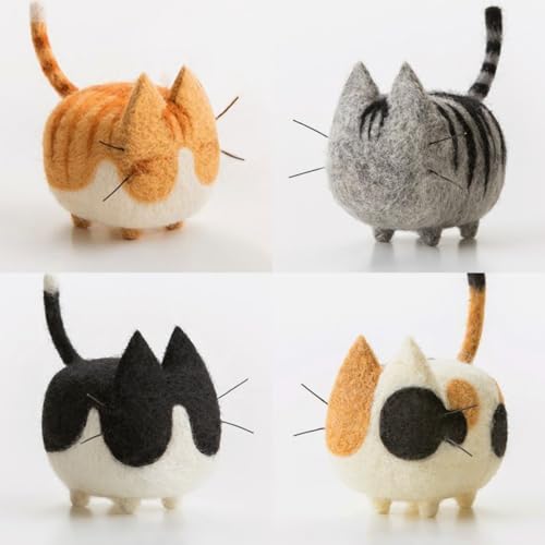 Truslin Needle Felting Kit, 4 Pcs Doll Making Needle Felting Starter Kit - color: 1# 4pcs