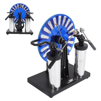 Electrostatic Induction Motor, PVC Hand Crank Spark Discharge Static Electricity Generator, Brighter Spark, Longer Time Interval, Dark Room Observation, Electric Shock Avoidance, for Science Education