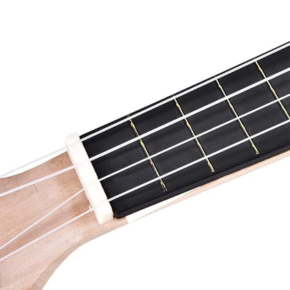 Eujgoov 21inch Basswood 4 String DIY Ukelele Build Your Own Ukulele Kit Wooden Ukulele Painting
