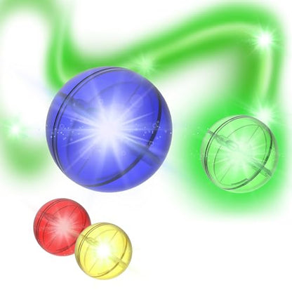PicassoTiles Motion Activated Marbles 4pc LED Light-Up Glow in The Dark Translucent Balls for Marble Run Race Racetrack Maze Magnetic Construction Magnet Tiles Building Block STEM Education Kids Toys - style: Marbles 4pc LED