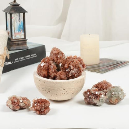 Sportmusies Natural Aragonite Cluster Mineral Specimen, 0.78-2.36 inches - size: 0.78 - 2.36 inches