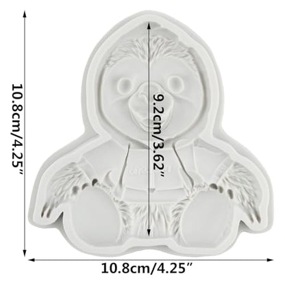 Cute Sloth Silicone Molds Animal Sloth Polymer Clay Mold - color: Style M