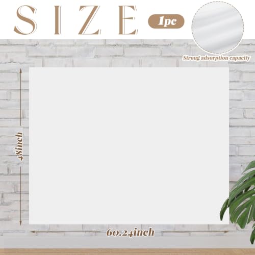 Buryeah 1 Pcs Quilt Design Wall Fabrics 60 x 48 Inches, No Grid, White - color: White, size: 60 x 48 Inches, style: No Grid