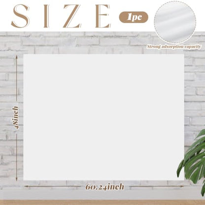 Buryeah 1 Pcs Quilt Design Wall Fabrics 60 x 48 Inches, No Grid, White - color: White, size: 60 x 48 Inches, style: No Grid