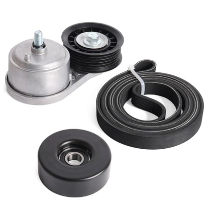 Belt Tensioner Serpentine Belt Idler Pulley Kit #38103 38001 - size: for C1500/C2500/C3500 1996-2000