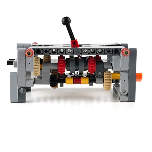MOC 5 Speed with Reverse Gearbox Model for Building Blocks Blocks Engine Gear Speed Adjust/Technology Car Modification