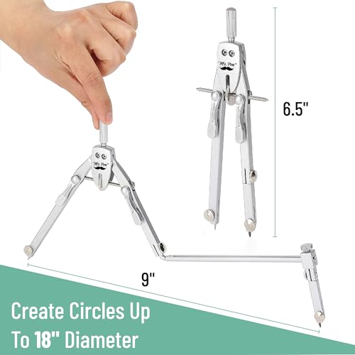Mr. Pen- Professional Metal Compass with Wheel