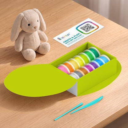 HEY CLAY Fat Brain Toys Easter Studio, Easter Themed Arts & Crafts Air Dry Clay Kit for Kids Ages 6 to 11 - color: Easter Studio