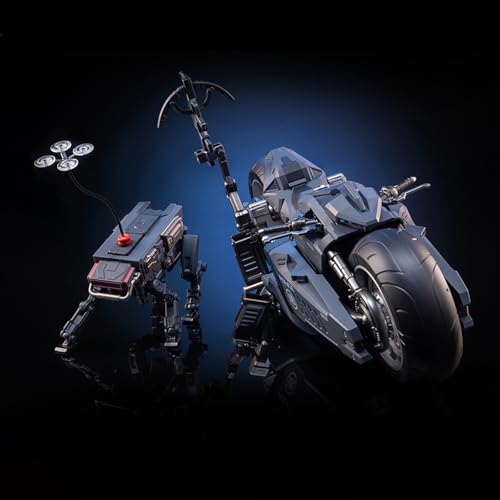 Pipigirl Moshow Assembly Free Mech Action Figure, Chang'an Guard Motorcycles Robot Dogs, 10.2 inch Length Collectible Mecha Kits - color: Jimo3