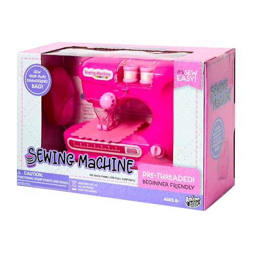 Anker Play 500659/DOM Starter Sewing Machine for Kids with Ruler and Needle, 6 Pieces, Pink