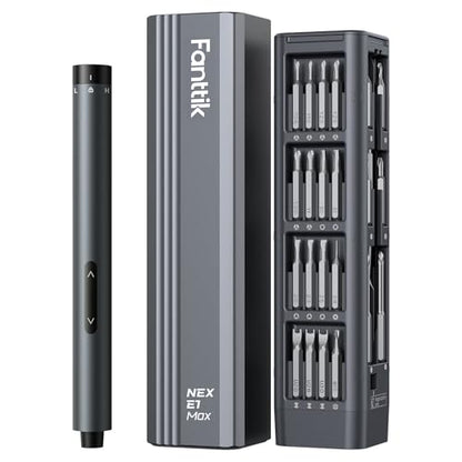 Fanttik E1 Max Electric Screwdriver, 53-in-1 Screwdriver for DIY (Grey) - color: Grey