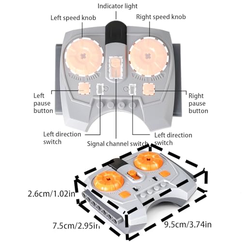 15 Pcs Motor Set Power Functions with Toolkits Wide Compatibility