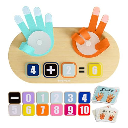 TOP BRIGHT Educational Learning Number Toy, Finger Counting Math Toys