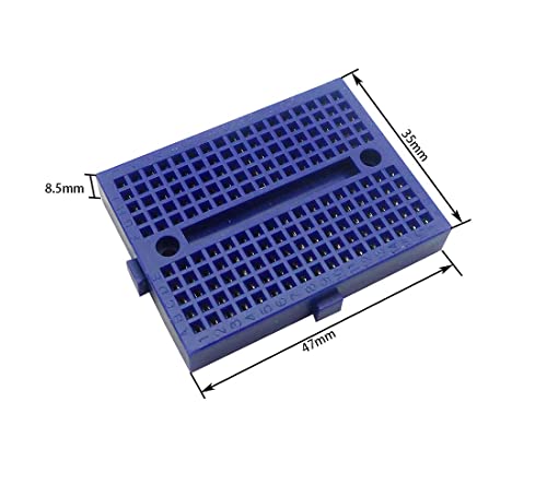 6PCS 170 Tie Points Mini Breadboard Kit, SYB-170 Solderless Prototype Kit PCB Board + 65PCS Male Cable for Arduino for Raspberry PI DIY Projects