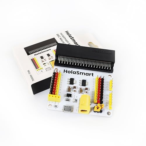 Micro:bit Sensor Expansion Board Breakout Adapter Shield for BBC Micro bit Starter Kit Compatible with microbit V2, V1 Controller Board(Without Microbit)