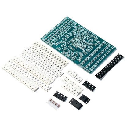 Surface-Mount Device(SMD) Soldering Practice Kit, Soldering Project Kit with Compoments and PCB, LED Chasing Lights, Perfect for Electronics Enthusiasts & Beginners - color: Smd_chasing Led