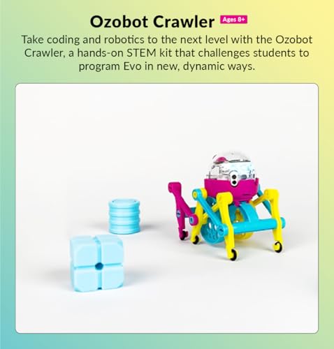 Ozobot Crawler for Evo Robot STEM Kit | Ages 8-13 | 6 Kits