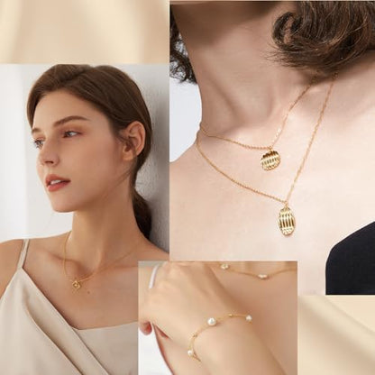 14k Gold Necklace Chains for Jewelry Making, Total 20 Feet 6 Rolls Bracelet Chains for DIY, 3.3 Feet Each Style, 14K Gold Plated Chain with Jump Rings/Lobster Clasps/Connectors - color: Gold 14k 20 Feet 6 Rolls