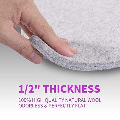 Rdutuok Wool Pressing Mat 100% New Zealand Wool Ironing Mat 17" x 24" - size: 17" x 24"