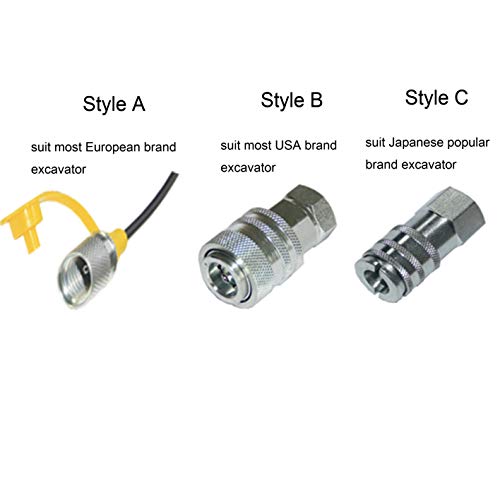 XZT 70U Hydraulic Pressure Test Coupling Kit,Pressure gauges Set,Test Hose,BSPP ORFS JIC Hydraulic Swivel Run tees for Repair Excavator Construction Machinery