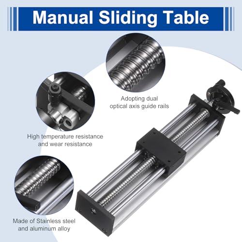 uxcell 250mm Effective Stroke Length Manual Sliding Table - size: 250mm