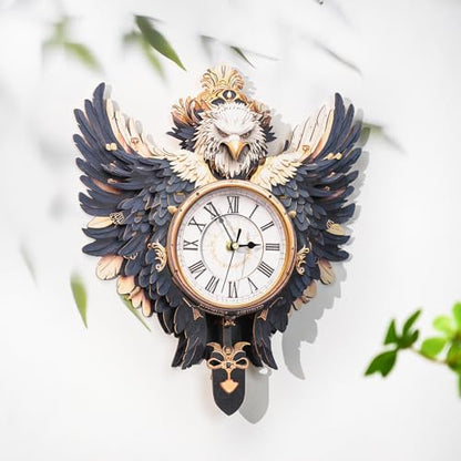 KAAYEE 3D Puzzles for Adults Eagle Clock Bird Wooden Puzzle DIY Craft - color: Eagle Clock