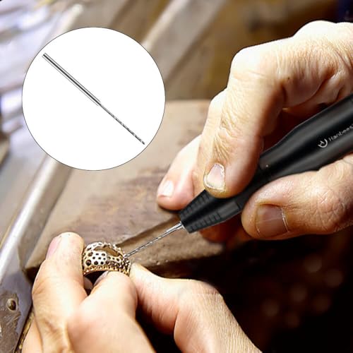 Hanboost 12Pcs Rotary Tool Drill Bits Set, 2.35mm Shank Precision Twist Drilling Accessories for Dremel Drilling Sanding Stone, Jewelry, Tile, Glass Pack, Ideal for DIY Fixers & Crafts.
