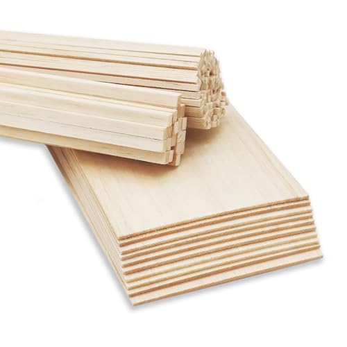 150pc Balsa Wood Kit with Sticks & Sheets