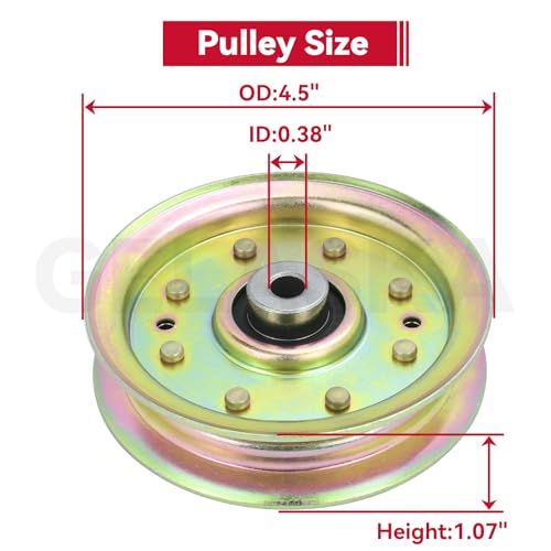GELASKA 2Pack 175820 Idler Pulley for Husqvarna 48 inch Z4822 Z4824 GTH2548 - color: A10 2x175820