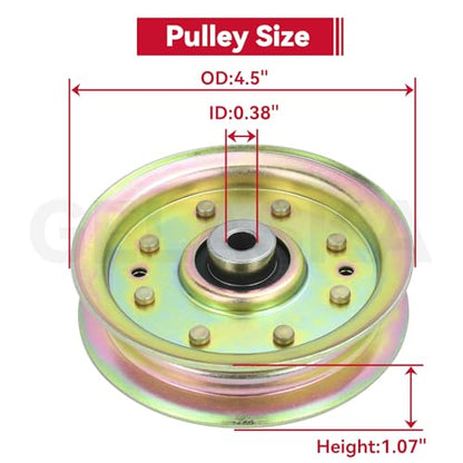 GELASKA 2Pack 175820 Idler Pulley for Husqvarna 48 inch Z4822 Z4824 GTH2548 - color: A10 2x175820